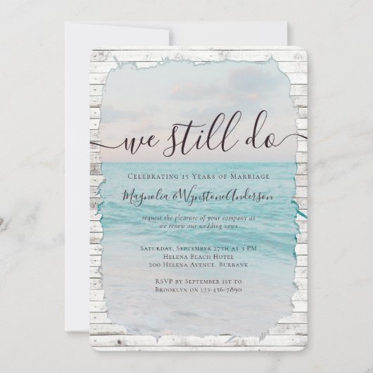 Strand Gelofte Vernieuwing We doen nog steeds brui Kaart (Voorkant)