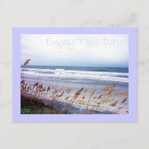 Strand - Geniet van deze dag - Briefkaart