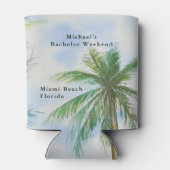 Strand Gepersonaliseerde Koelbox | Vrijgezellenwee Blikjeskoeler (Achterkant)