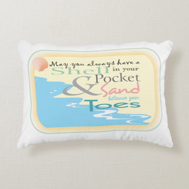 Strand gezegde kussen (Voorkant)