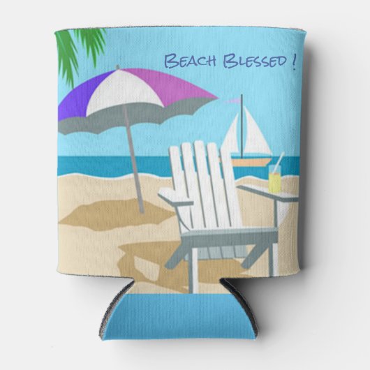 Strand Gezegende Koelbox Blikjeskoeler (Voorkant)