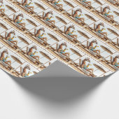 Strand Giraffe Drink een cocktail Cadeaupapier (Hoek)