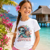 Strand Glam Zomer Schildpad T-Shirt