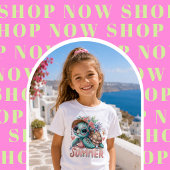 Strand Glam Zomer Schildpad T-Shirt