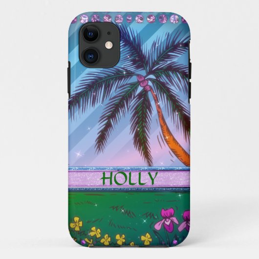Strand Glans Case-Mate iPhone Case (Achterkant)