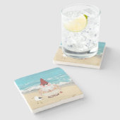 Strand Gnome Stone Onderzetter (Zijkant)