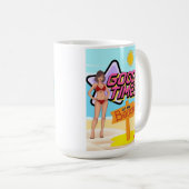 Strand Goede tijd op het strand Koffiemok (Voorkant rechts)