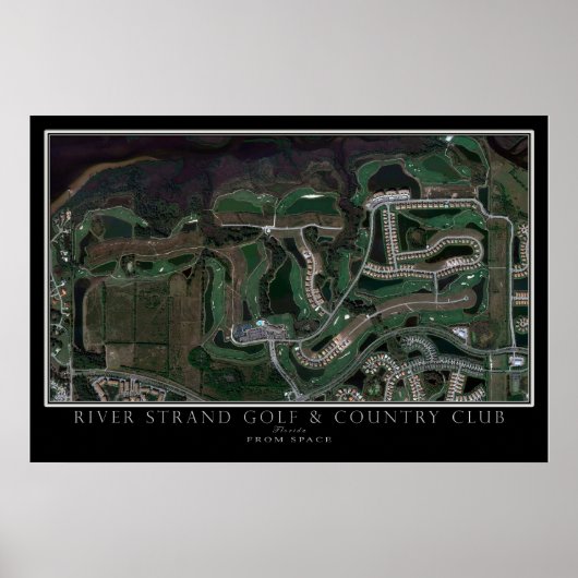 Strand Golf Course Bradenton Satellite Map Poster (Voorkant)