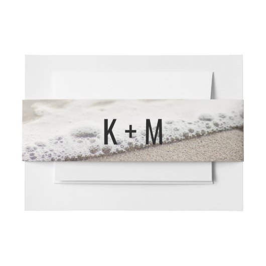 Strand golven bruiloft uitnodigingen wikkel (Voorkant Voorbeeld)