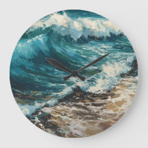 Strand golven en zand schilderen thema