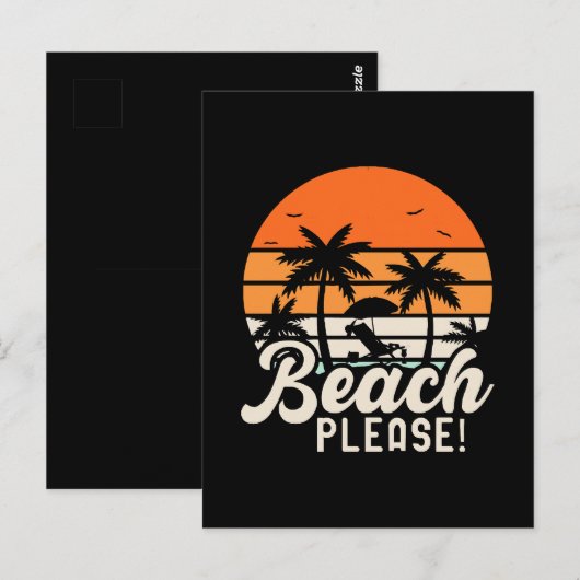Strand Graag Briefkaart (Voorkant / Achterkant)