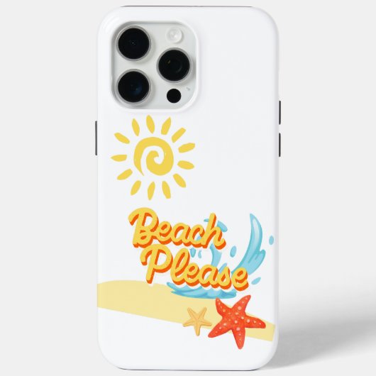 strand graag Case-Mate iPhone case (Achterkant)