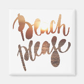 STRAND GRAAG | Leuke Typografie & Quote Magnet (Voorkant)