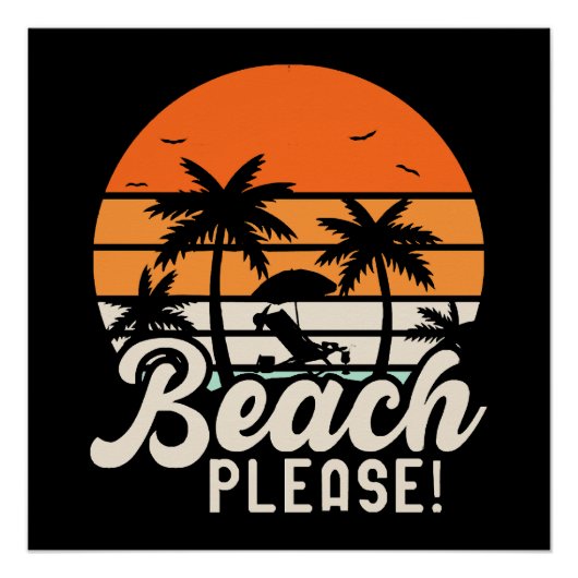 Strand Graag Perfect Poster (Voorkant)