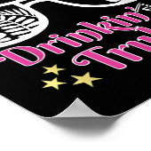 Strand Grappig Zomer Krijgen Onhandelbaar Drinken Poster (Hoek)