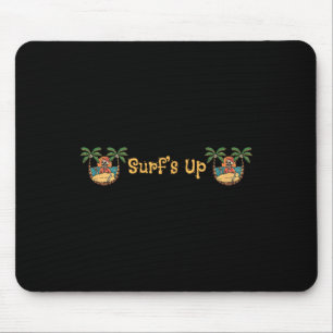 Strand Grappige Zon Surfen Skelet Jacksonville Bea Muismat