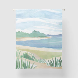 Strand Gras Baai | Aquarel Oceaan Kust Zee