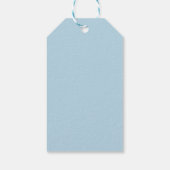 Strand Gras Baai | Aquarel Oceaan Kust Zee Cadeaulabel (Achterkant)