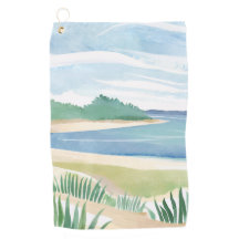 Strand Gras Baai | Aquarel Oceaan Kust Zee