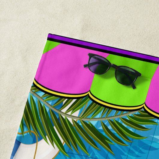 Strand handdoek zwembad glimlacht 2 (In situ)