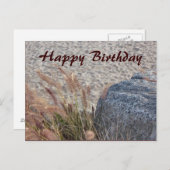 strand Happy Birthday Briefkaart (Voorkant / Achterkant)