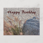 strand Happy Birthday Briefkaart (Voorkant)