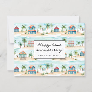 Strand Happy Home Jubileum Makelaardij Briefkaart