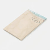  strand hart koppels Initialen Post-it® Notes (Schuin)