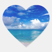 Strand hart Stickers (Voorkant)