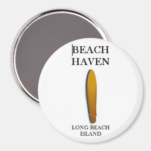 Strand Haven, Long Beach Island Custom Car Magnet  (Voorkant / Achterkant)