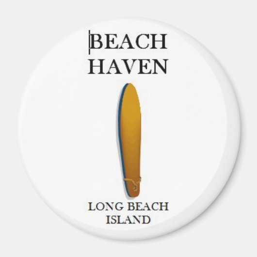 Strand Haven, Long Beach Island Custom Car Magnet  (Voorkant)