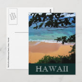 strand hawaï briefkaart (Voorkant / Achterkant)