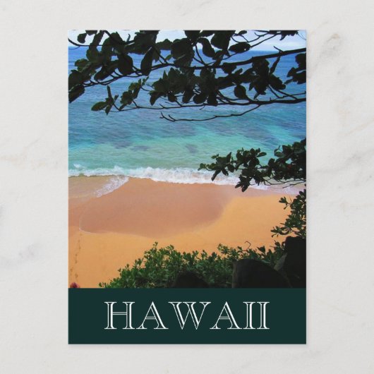 strand hawaï briefkaart (Voorkant)