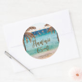 strand Hawaii 65 0 65 jaar sticker (Envelop)