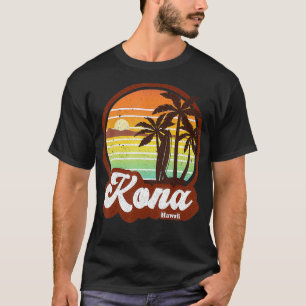 strand Hawaii Hawaii Hawaiian Surf Surfen Retro 7 T-shirt