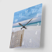 Strand hek ochtend bestemming Florida Wandklok (Hoek)