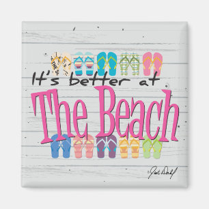 Strand - Het is beter op het strand Magneet