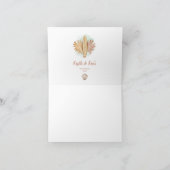 Strand Houten Surfboard Baby shower Dank u kaart (Binnen)