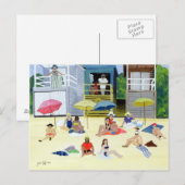 Strand Huts Briefkaart (Voorkant / Achterkant)