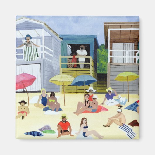 Strand Huts Magneet (Voorkant)
