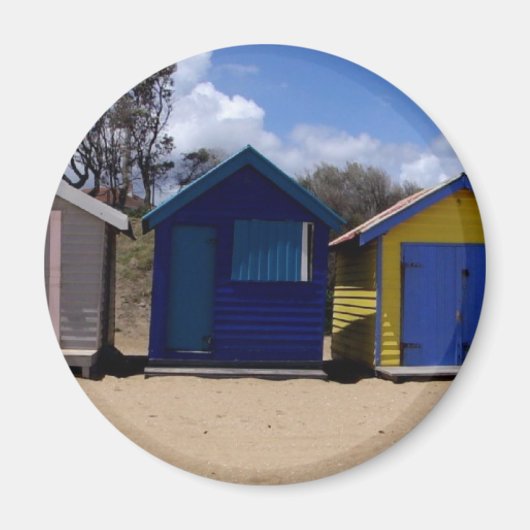 Strand Huts Melbourne 2 Magneet (Voorkant)