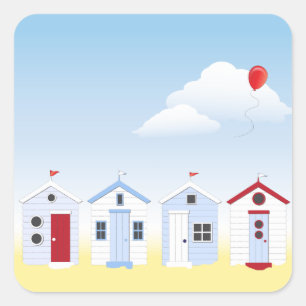 Strand hutten Stickers