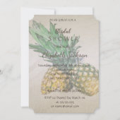 Strand Huwelijk Ananas Bruidsfeest Kaart (Voorkant)