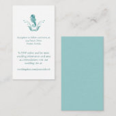 Strand Huwelijk behuizing kaarten (Voorkant / Achterkant)