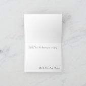 Strand Huwelijk BLANK Dank Je Bedankkaart (Binnen)