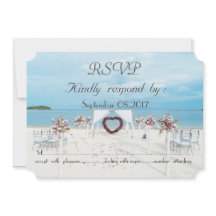 Strand Huwelijk Bloemstuk RSVP