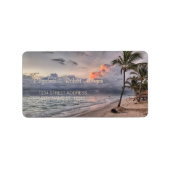 Strand Huwelijk,Palm Label (Voorkant)