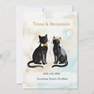 Strand Huwelijk Save The Date – Tessa & Benjamin Kaart