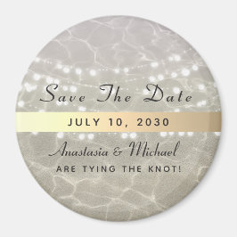 Strand Huwelijk Save The Date Uitnodiging Magneet