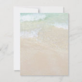 Strand Huwelijk Scene Trouwdetails Kaart (Achterkant)